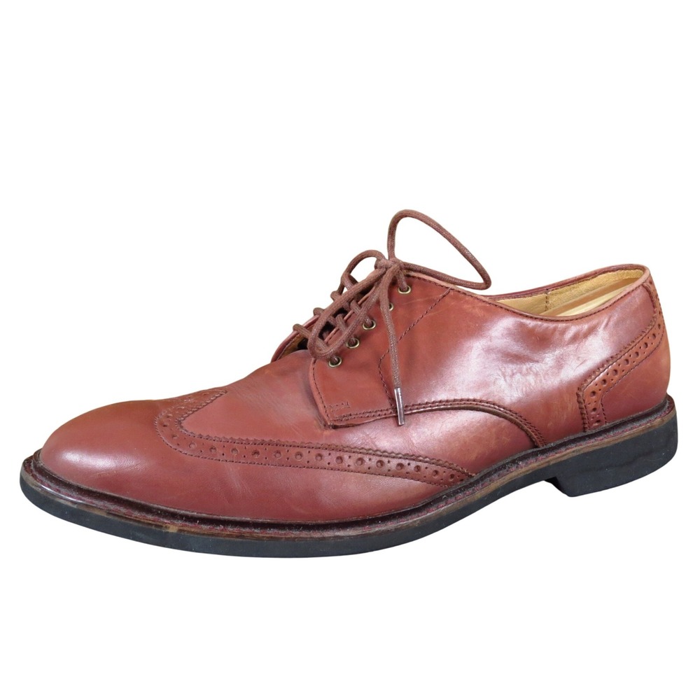Cole Haan Williams Wingtip Men Casual Shoe Size 10.5 Business Brown Leather